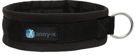 Anny·X Steckhalsband Fun Schwarz-Schwarz | Gepolstertes Hundehalsband | Größe 5 (42-48 cm)