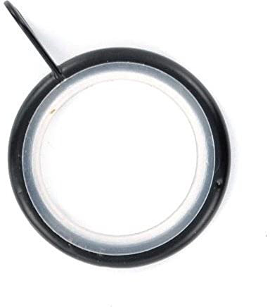 Merriway BH05503 (24 Pcs) Silent Running Curtain Drapery Pole Rod Ring Fixed Eye Black Inner Dimension 32mm - Pack of 24 Pieces