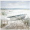 GILDE Bild Boot am Strand - Meer - Gemälde handgemalt - H 100 cm B 100 cm