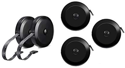 Febbya Flexible Maßband Schwarz 5 er Pack