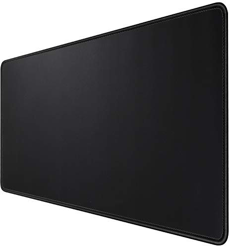 HIHUHEN Gaming Mouse Mat/Large Mouse Pad 800 x 400 x 3mm / XXL mouse pad/large size | improved precision and speed | rubber base for stable grip on smooth surfaces | non-slip (80x40 Black)