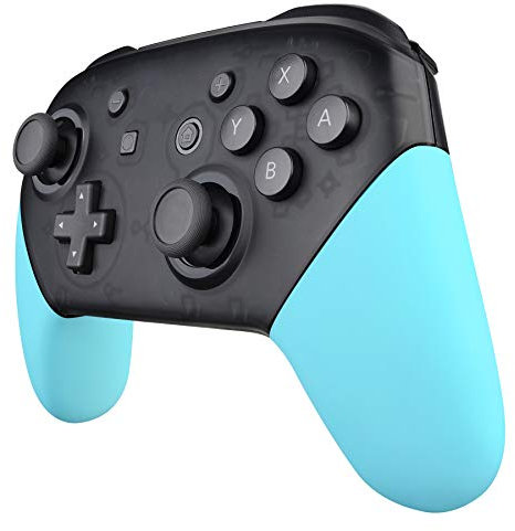 eXtremeRate Griff Case Shell für Nintendo Switch Pro, Matt DIY-Ersatz Grips Hülle Schale Gehäuse Ersatzteile für Nintendo Switch Pro Controller (Himmelblau)-KEIN Controller