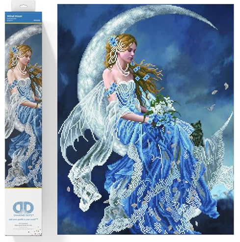 DIAMOND DOTZ Painting Kit: Wind Moon, 52x68cm