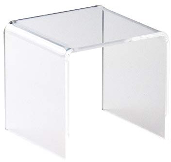 ogoPLUS Dekobrücke 50 x 50 x 50 mm, 3 mm Acrylglas, U-Ständer, Schaufenster Warenträger, Dekoration