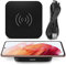 Schnell, sicher und bequem: Die 15W Qi-Ladestation kompatibel mit Samsung Galaxy S25 S24 S23 Plus Ultra FE 5G ermöglicht kabelloses Laden ohne Kabelsalat - perfekt für Schreibtisch & Nachttisch!