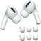 Acediar AirPods Pro Ersatz-Ohrstöpsel [3 Paar] für AirPods Pro, Silikon-Ohrstöpsel mit Rauschunterdrückungsloch, passen in die Ladehülle (Größen S/M/L, Weiß)