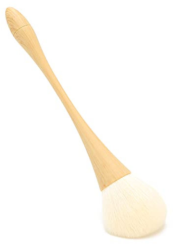 Nail Dust Brush, Nylon Hair Nail Cleaning Brushes Nail Dust Removal Brush Foundation Brush Powder Brush with Wooden Handle for Cream, Blush, Liquid and Mineral Foundation