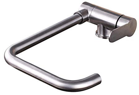 SXLSZ 304 Edelstahl Küchenarmatur für HEI?e und kalte Wasserh?hne, faltbar, für Fenster, Waschbecken, Wasserh?hne aus Edelstahl, Prim?rfarbe für Zeichnung, Fenster drehbar, A