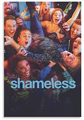 XXJDSK Druck Auf Leinwand Shanola Hampton William H. Macy Jeremy Allen White Ethan Cutkosky Cameron Monaghan Noel Fisher Emma Kenney Steve Howey 60X90cm Kein Rahmen