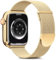 Higgs Ersatzarmband Kompatibel mit Apple Watch Armband 41mm 42mm 40mm 38mm für Damen/Herren, Dual Magnetisch Einstellbar Armbänder für iWatch SE Series10 9 8 7 6 5 4 3 2 1, Gold Edelstahl Metall