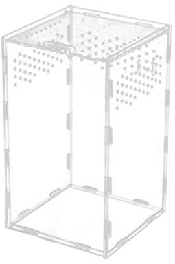 Acryl -Reptilien -Terrarium, geeignet für viele Arten von Insekten und Reptilien, mehrere Größen verfügbar,15cm×15cm×25cm