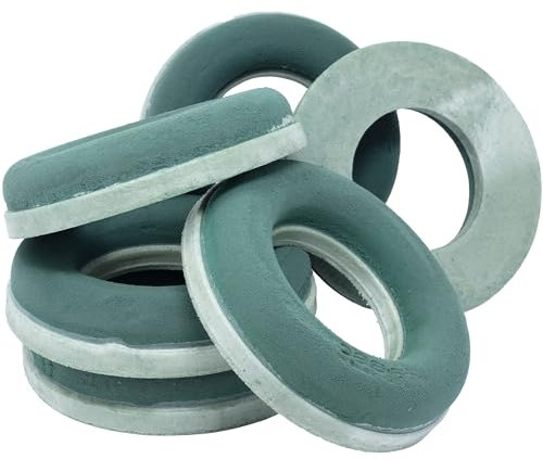 Flowerbox Oasis Steckschaum ECObase Ring Ø18cm Steckmasse Steckschwamm - 6 Stück