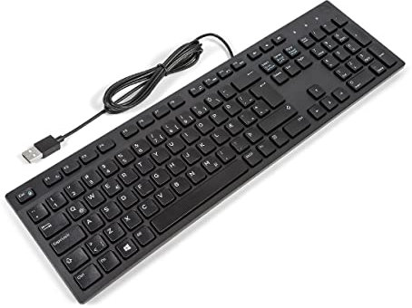Dell ICELANDIC Slim Office Multimedia-Tastatur KB216, Schwarz