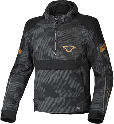 Macna Traffiq Camo wasserdichte Motorrad Textiljacke, schwarz/camouflage, L