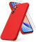 Vansdon Cover Compatibile con Samsung Galaxy A34 5G, 2 Pellicola Protettiva in Vetro Temperato, Gomma Gel di Silicone Liquida Antiurto Custodia - Rosso