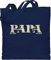 Baumwolltasche - zum Vatertag - Papa Geschenk mit Namen Kinder Datum Geburtsjahr I Weihnachten I Geburtstag - Unisize - Navy Blau - vatertagsgeschenke vatertagsgeschenk son tasche