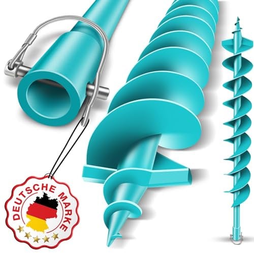 BRUNNENTAL ® Punta da terra da 120 mm, ideale per lavori di scavo, punta da terra a mano, facile da usare, robusta punta da 120 mm, per pozzi