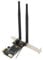 Sxhlseller M.2 auf PCIe Erweiterungskarte, 6 dB Dual Antenne WLAN Adapter für Desktop PC, Flexible M.2 auf PCIe X16 Computer Adapter Netzwerkkarte für Gaming