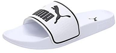 PUMA Leadcat 2.0 Slide Sandale, Unisex, Weiß/Schwarz, 17 UK