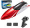 Goolsky Remote Control Boat 2.4GHz Remote Control Ship Toy Gift for Kids Adults Boys with 2 Battery