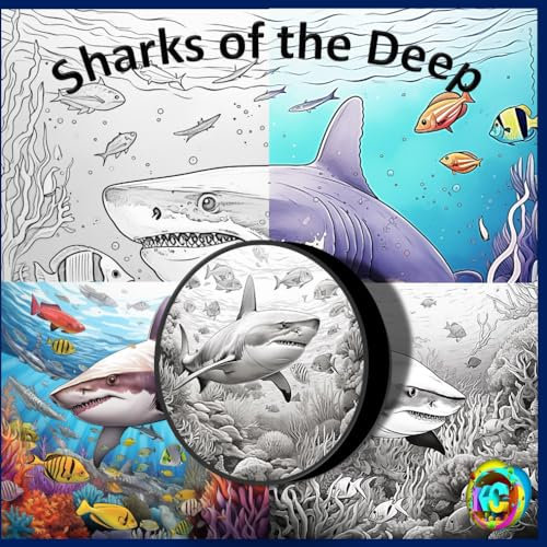 Sharks of the Deep: A Coloring Adventure (Animal Kingdom Myth's and More by Kind and Create)