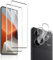 QULLOO [2+ 2 Piezas Protector de Pantalla para Xiaomi Redmi Note 13 Pro Plus / 13 Pro+ 5G + Protector de Lente de cámara, 9H Dureza Vidrio Templado Sin Burbujas Film Cristal Templado