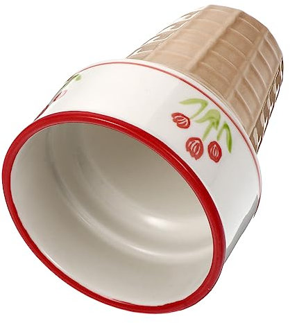 ABOOFAN Tasse à Glace en Céramique Tasse à Tasse en Porcelaine Exquise pour Glacée Le Jus Le Dessert La Fête
