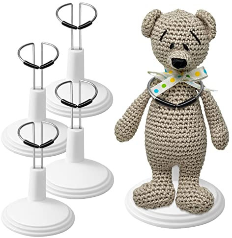 NUOBESTY Puppenständer-Displayhalter Tragbare Puppenständerhalterung Actionfigurenständer Plüschpuppenständerhalterung 4 Stück