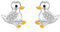 Ente Ohrringe 925 Sterling Silber Niedliche Tier Ente Ohrstecker Schmuck für Frauen Mädchen