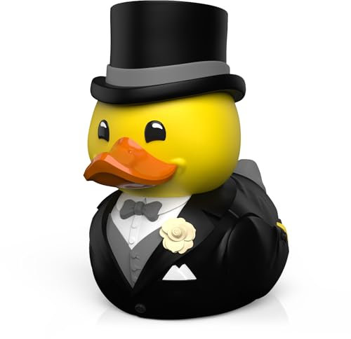 TUBBZ Erstausgabe Bräutigam Sammler-Vinyl-Gummiente Figur - Offizielles Numskull Merchandise - Hochzeits- und Neuheitsgeschenke