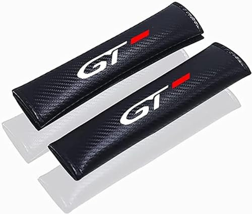 ELYZF 2stück Auto Gurtpolster für Peu-geot GT GTI GT Line Atmungsaktiv Weicher Bequemer Sicherheitsgurt Bezüge Abdeckungen Abnehmbar Schulterpolster,A