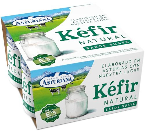 Central Lechera Asturiana Yogur Kéfir, Pack 4 x 125g