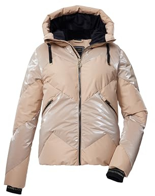 Killtec Damen Ksw 113 Wmn Ski Qltd Jckt Steppjacke/Skijacke/Funktionsjacke in Daunenoptik mit Kapuze und abzippbarem Schneefang