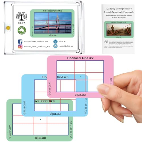 Fibonacci Grid Directors Viewfinder Card