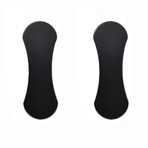 RSWZSFL 2 Piezas Pomos Autoadhesivos para Cajones Tirador de Mueble Tiradores de Armario de Cocina Aluminio Sin Taladrar para Cajón,Puerta,Ventana (Black)