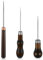 Ptwola 3 pezzi Scratch Awl Strumento a forma di zucca Manico in pelle Punteruolo Punteruolo Strumento di Perforazione in legno Strumento Craft Maker Strumento Riparazione Scarpe Cucito Cucitura
