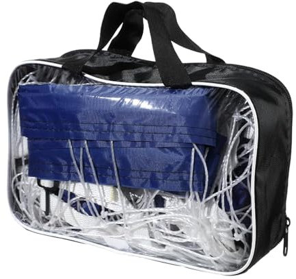 Veeteah Pool Volleyball Replacement Net,Portable 15 x 3FT Volleyball Net | Heavy Duty Sports Accessories Replacement Swimming Pool Supplies for Beach & Outdoor