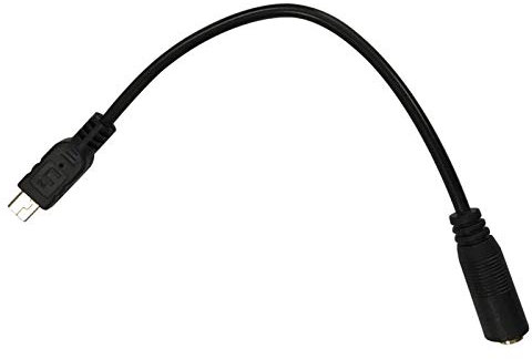 Juroupi Mini USB to 3.5mm Mic Microphone Adapter Cable Cord for HD Hero 1 2 3 + 4 Camera