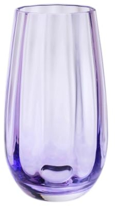 Dartington Crystal - Artisan Vase (Violet, Dewdrop)