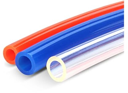 Tubo pneumatico PU4 * 2.5 da 20 metri Tubo flessibile for compressore rosso nero blu trasparente ID 2,5 mm diametro esterno 4 mm for compressore(Black)