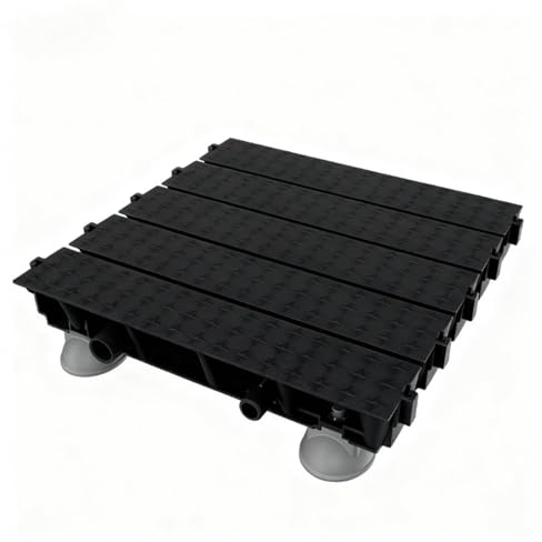Dalle Sol Emboîtable Évacuation Rapide Carrelage Clipsable Carreaux Terrasse Balcon avec Espace Séchage