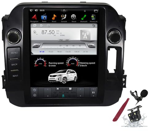 Radio Auto Android 15 Qualcomm per K-IA Sportage (2010) Unità Principale Stereo di Sostituzione con Schermo Touch QLED da 9,7 con Carplay, Navigazione GPS, Lettore Multimediale, DSP e SWC,K2 pro