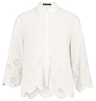 Betty Barclay Damen Spitzenbluse mit Schmuckkanten