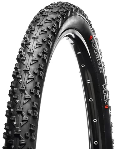 HUTCHINSON - ROCK II - Neumático MTB / Leisure - Resistente a los pinchazos - Evacua el barro - Talones rígidos - Negro - Tipo de tubo - 26 x 2.00 pulgadas