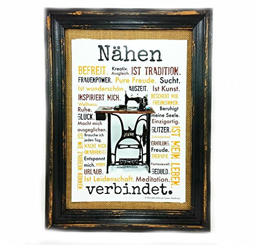 AnneSvea Nähen verbindet. Druck Poster Nähmaschine Sewing Handmade Deko für das Nähzimmer Nähkurs Raum