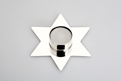Unbekannt Teelichthalter Stern versilbert und anlaufgeschützt, inkl. Teelicht Weihnachtsdeko