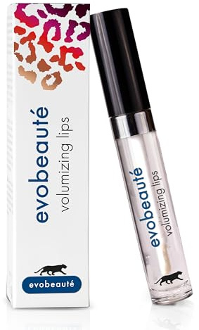 EVOBEAUTÉ evolips Volumizing Lips classic trasparente 5 ml I Fluido per labbra con effetto volume I Gloss idratante per la cura delle labbra