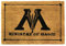 Harry Potter Fußmatte Ministry of Magic braun, aus Kokosfaser, Unterseite aus PVC.