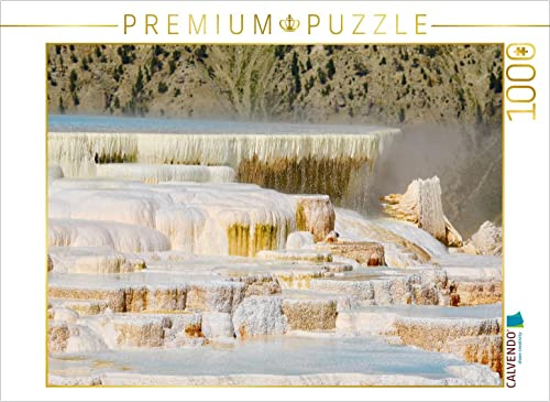 CALVENDO Puzzle Die Terrassen von Mammoth Hot Springs. | 1000 Teile Lege-Größe 64 x 48 cm Foto-Puzzle für glückliche Stunden