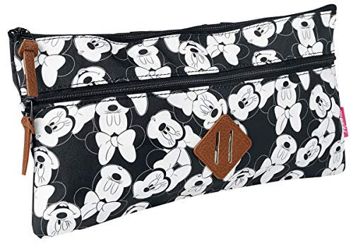 Mickey & Minnie Mouse Minnie Trousse à cosmétiques Noir/Blanc